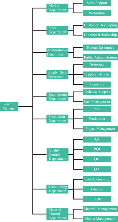 HX Electronic PCB Company Structure