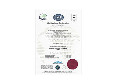 HX Electronic PCB Honor Certificates